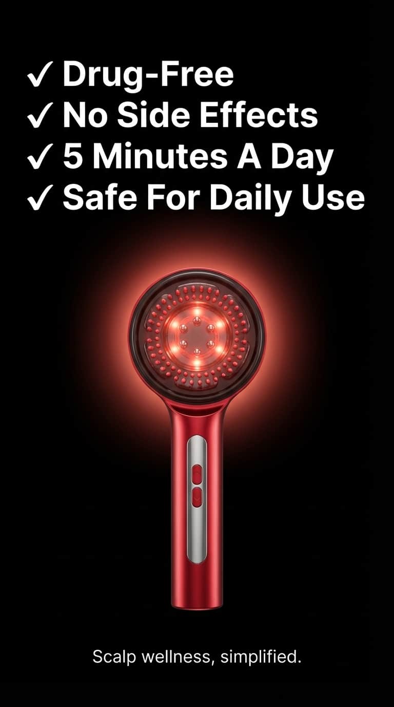 LED 3 Light Scalp Comb