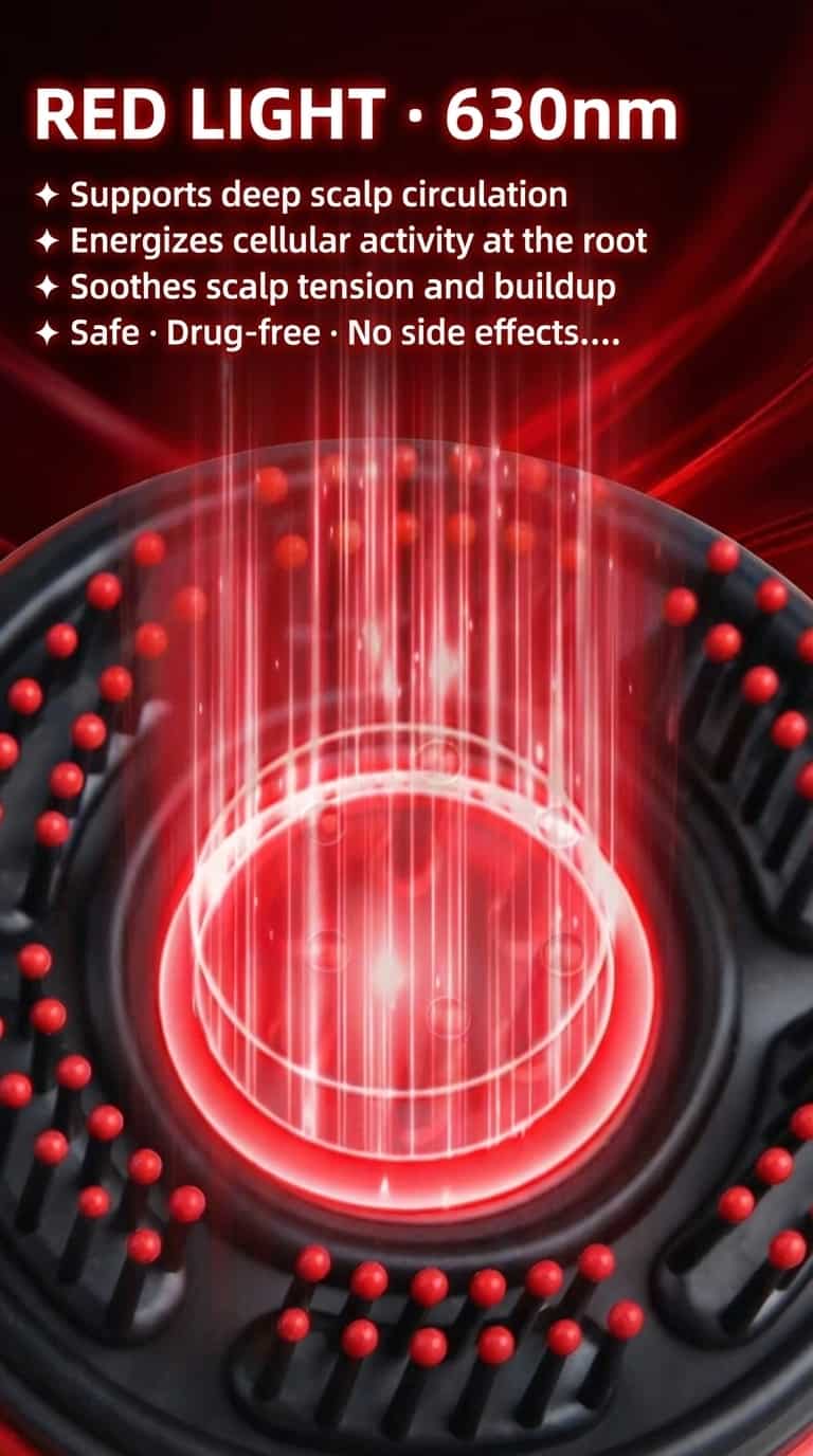 LED 3 Light Scalp Comb