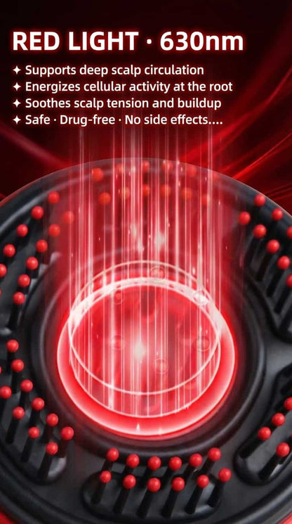 LED 3 Light Scalp Comb