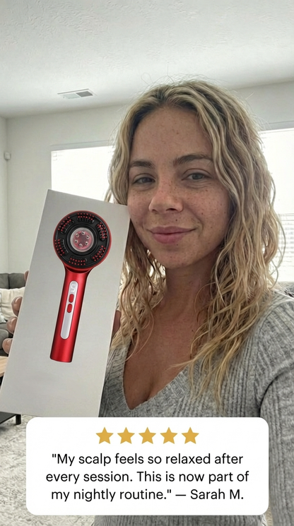 LED 3 Light Scalp Comb