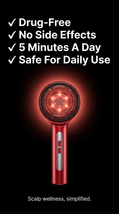 LED 3 Light Scalp Comb