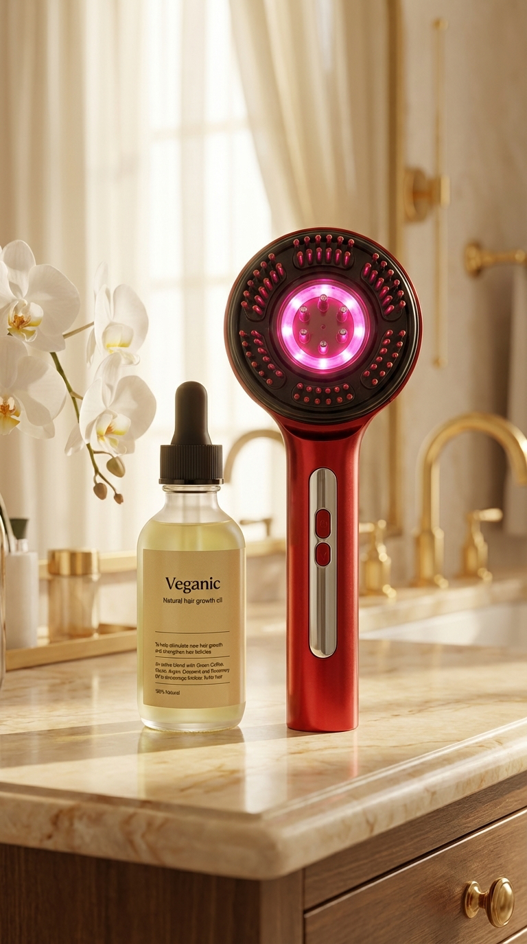 LED 3 Light Scalp Comb